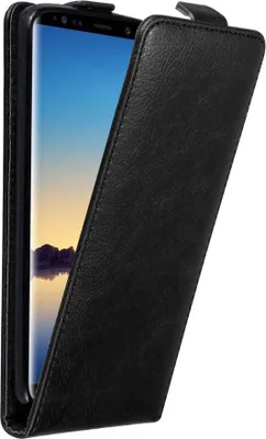 Produktbild von Cadorabo Hülle für Samsung Galaxy NOTE 8 Schutz Hülle in Schwarz Flip Etui Handyhülle Case Cover