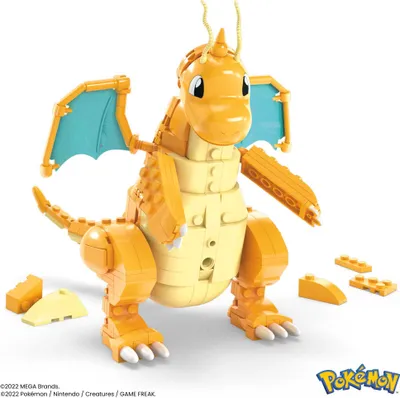 Produktbild von MEGA Construx - Pokémon DRAGONITE Bauset - 387 Teile - für Kinder ab 8 Jahren