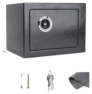 Produktbild von Kasse, langlebiger Stahl, kompaktes Design, Schwarz
