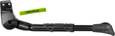 Produktbild von Fahrrad Hinterbauständer Ursus King mit 18mm Platte - schwarz inkl. maxxi4you Reflexband