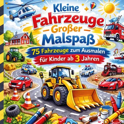 Produktbild von Kleine Fahrzeuge - Große Malspaß