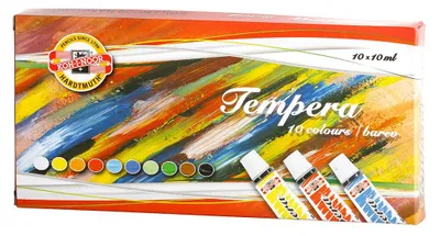 Image de KOH peinture à la détrempe set de 10 - 10ml peinture scolaire