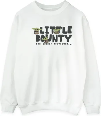 Produktbild von Star Wars The Mandalorian - "Little Bounty Hunter" Sweatshirt für Herren BI46621 (3XL) (Weiß)