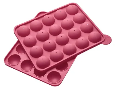 Zdjęcie produktu dla Forma do pieczenia silikonowa różowa - 20,3 x 24 x 4,5 cm - Różowy - Do ciast i wypieków