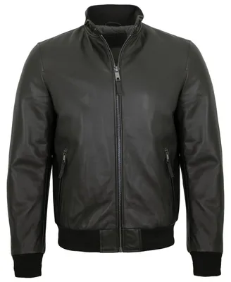 Produktbild von Milestone - Herren Echtleder Lederjacke Blouson Lammnappa schwarz