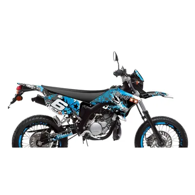 Produktbild von Sticker Kit Verkleidungen 9-teilig STAGE6 Blau Schwarz Yamaha DT 50 MBK X-Limit