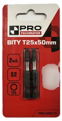 Produktbild von Pro T25x50mm Bit-Einsatz 2 Stück Torx