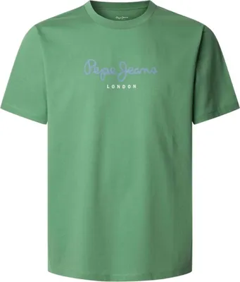 Produktbild von Nachhaltiges Herren T-Shirt Grün: Kurzarm, Regular Fit, Logo-Print