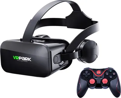 Image de Lunettes VR Smart Virtual Reality Helmet 4k Movie Panoramic Lenses Compatible IOS Android J20+x3