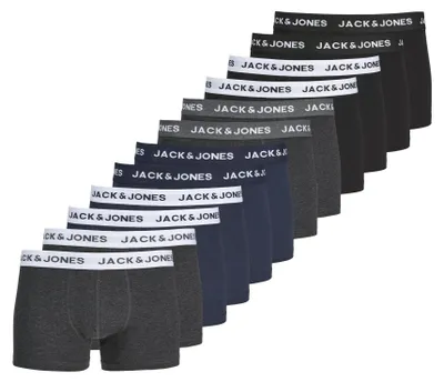 Produktbild von Jack & Jones Solid Boxershorts 12 Einheiten Mehrfarbig L Mann Mehrfarbig L