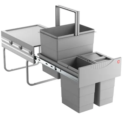 Produktbild von Hailo 3642131 Abfallsammler TR Swing für 40er Schränke mit Drehtür