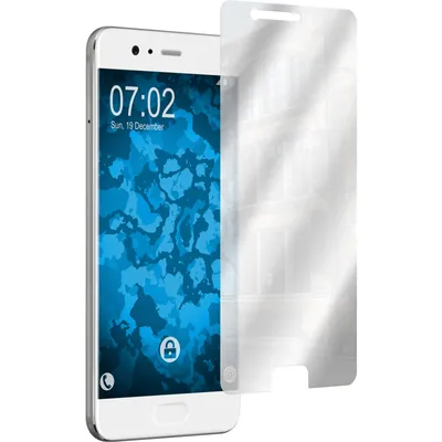A smartphone with a screen protector placed next to it.