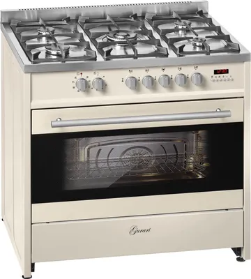 Produktbild von Gurari GCH E 911Cr Gas Elektro Standherd 90 cm 121 L Erdgas Fl.Gas 4 Kw WOK