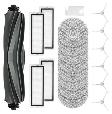 Produktbild von 20er/set Ersatzteil Zubehör für Dreame L10s / L10 Ultra / L10 Prime Saugroboter mit 1 Hauptbürste 4 Filter 8 Wischtücher 6 Seitenbürsten 1 Reinigungsbürste