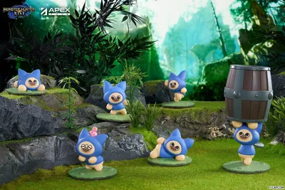 Zdjęcie produktu dla Monster Hunter Rise Figurki kolekcjonerskie, zestaw 6 sztuk Felyne Cat