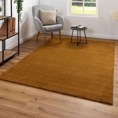Produktbild von Azomor® Stilvolles und Pflegeleichtes Wohnzimmerteppich in Goldton