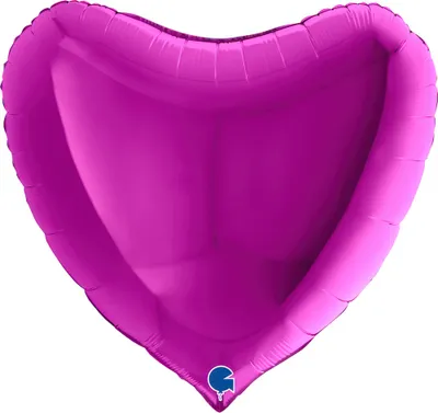 Produktbild von Aufblasbarer Ballon lila Herz 91 cm