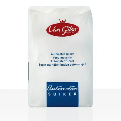 Produktbild von Van Gilse Automatenzucker 1kg Instant-Zucker, Feinzucker für Vending-Automaten