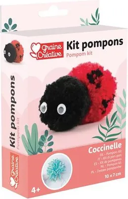 Image de Kit Pompons Coccinelle - Graine Creative