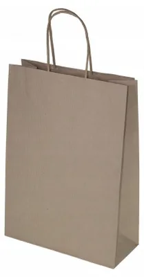 Produktbild von Allbag Papiertüten strukturiert braun 24x10x36 cm 25 Stück