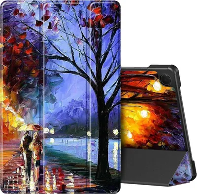 Image de Samsung Galaxy Tab A9 Plus 11 pouces 2023 Housse Cuir synthétique Stand Fonction Auto Sleep/Wak Noir