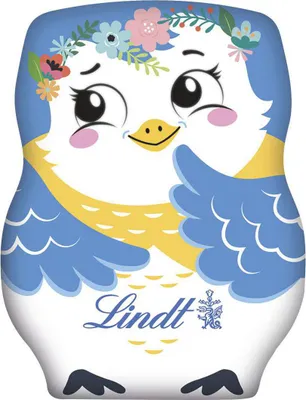 Produktbild von Lindt Schoko Figur Blaumeise oder Igel Vollmilch Hohlfigur 40g