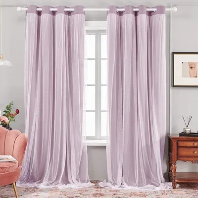Immagine prodotto di Tende termiche semitrasparenti 140x260 cm in tessuto rosa