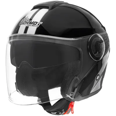 Obrázek produktu pro Přilba Germot Jet GM 660 , černá bílá, XS