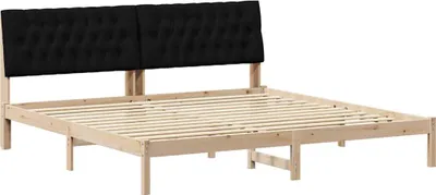 Obrázok produktu pre Rám postele s čalúneným čelom Hnedá 200 x 200 cm