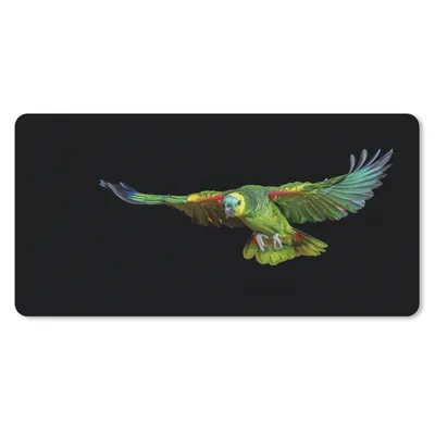 Produktbild von MuchoWow® Mauspad Mousepad Papagei - Vogel - Federn 60x30 cm - Mousepads - Maus Mat - Pad - Mausunterlage