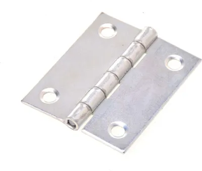 Produktbild von Aqbau® Gerollte Scharniere Halbbreite 50 x 42 x 1mm Möbelscharniere Silber 100 Stück