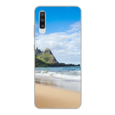 Produktbild von MuchoWow® Handyhülle Schutzhülle Hülle für Samsung Galaxy A70 Strand - Tropisch - Hawaii Silikon Softcase Handy Hülle - Schutzhaube