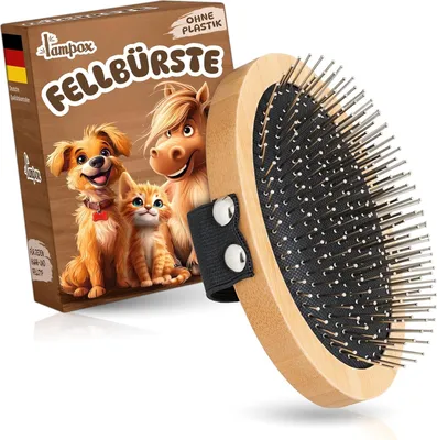 Image de Brosse à poils pour chiens et chats avec effet de massage pour un soin en douceur du pelage