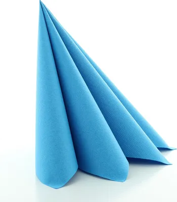 Produktbild von Sovie HORECA Serviette in Aquablau aus Linclass® Airlaid 40 x 40 cm, 50 Stück