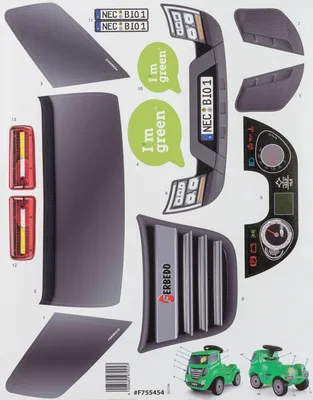 Zdjęcie produktu dla Ferbedo Aufkleber Sticker FerbedoTruck  I`m green