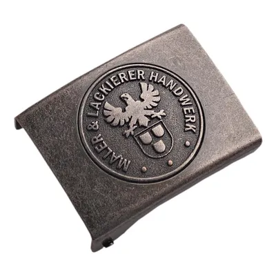 Produktbild von Koppelschloss Maler und Lackierer Handwerk und Zunft – vintage - eisengrau - für 4,5 cm breite Koppelgürtel