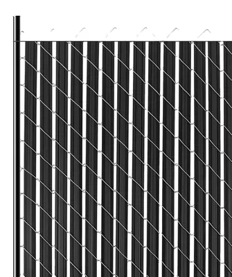 Obrázok produktu pre Lamely na ochranu súkromia VEVOR 2350 mm, dvojstenné vertikálne lamely, lamely z HDPE drôteného pletiva, ideálne pre záhrady a farmy (čierne)