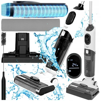 Produktbild von Kabelloser Standstaubsauger 2-In-1 – Reinigungs- Und Staubsaugerset Pro 6-In-1
