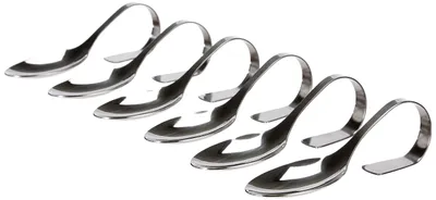 Präsentationslöffel-Set, Edelstahl, silber, 6 Stück, 13x4,5 cm