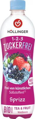 Produktbild von 1-2-3 Zuckerfrei Waldbeere Sprizz 500ml - Erfrischungsgetränk mit Null Kalorien und Null Zucker von Höllinger Juice