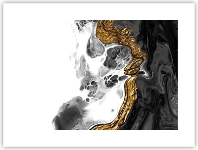 Produktbild von Poster - Poster ohne Rahmen - Abstraktion verschüttet Kontrast - 40x30 cm - Wand Bild - Wanddeko - Wandbilder - Kunstposter - Wandposter - Bilder - Kunstdruck - Wanddekoration - P2XAA40x30-4498