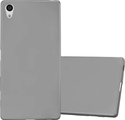 Produktbild von Cadorabo Schutzhülle für Sony Xperia Z5 PREMIUM Hülle in Grau Handyhülle TPU Silikon Etui Cover Case