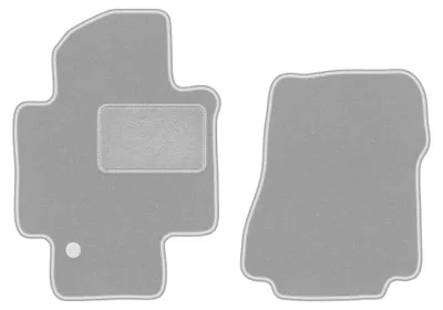 Image de Tapis de sol en moquette pour Nissan NV200 2010- (utilitaire) – jeu 4 pièces, gris, sur mesure – Wielganizator OSLO