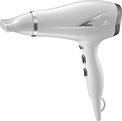 Produktbild von Lentz Föhn weiß 2200W leistungsstarker Haartrockner für schnelles Trocknen