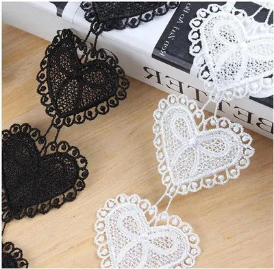 Image de Bordure brodée blanche de 5 cm, 10 m, pour la décoration de vêtements DIY