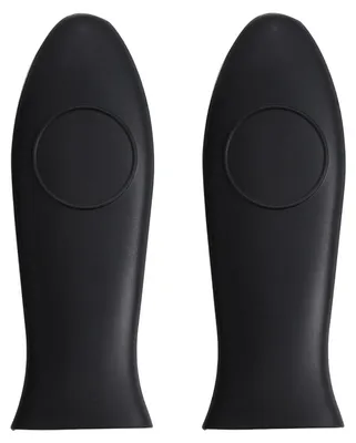 Productafbeelding van Siliconen panhandgreepbeschermers - Hittebestendige handgreepbeschermers voor pannen en potten - Keuken en barbecue - 2 stuks, zwart