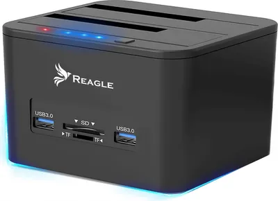 Immagine prodotto di Docking station per Reagle HDD SSD 2x USB CARD READER