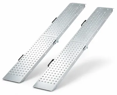 Produktbild von KOMFOTTEU Auffahrrampe 2er Set, 180 cm klappbare Laderampe bis 400 kg