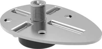 Produktbild von Höhenversteller zum Aufschrauben, ø 28mm H 16mm bis zu 400 kg Stahl/Kunststoff
