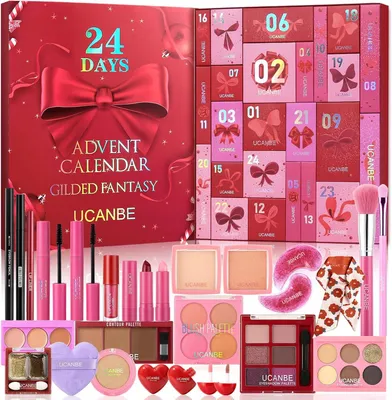 Obrázek produktu pro Kosmetický adventní kalendář, 24denní sada vánočních kosmetických produktů pro ženy a dívky